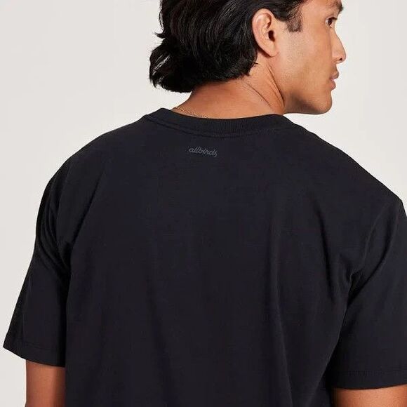 allbirds Organic Cotton T Shirts Mens Size XS Black Crew Neck Short Sleeve 2 CT - Picture 5 of 12
